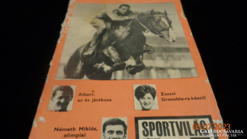 SPORTVILÁG 67  . Képes sportmagazin  1967 - ből