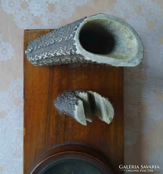 Agancsos, asztali dohányzó szett ( régi, retro )