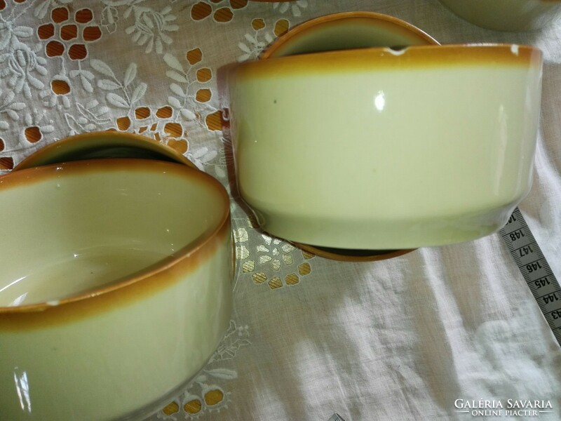 Cream soup saucer with plate...Ceramic.