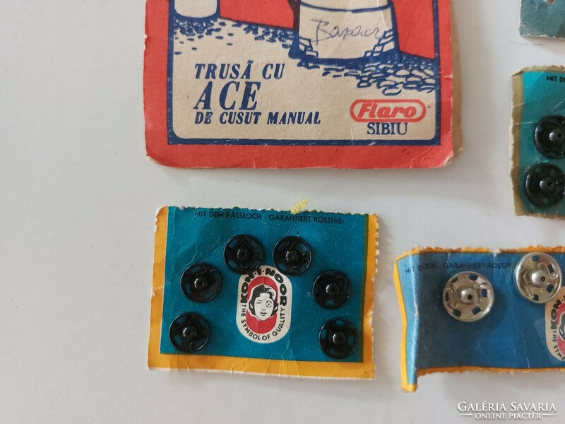 Régi Koh-i-noor kapcsok retro fém varrókellékek