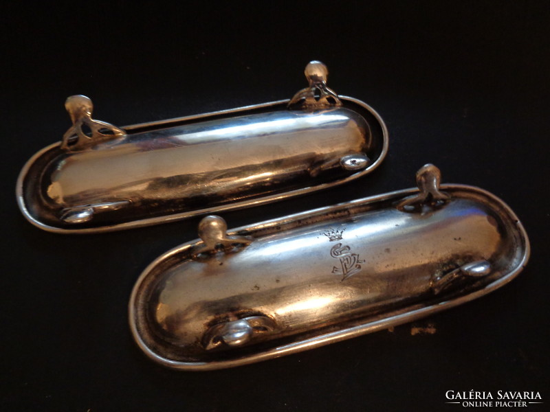 Silver toothpick holders ca 1880