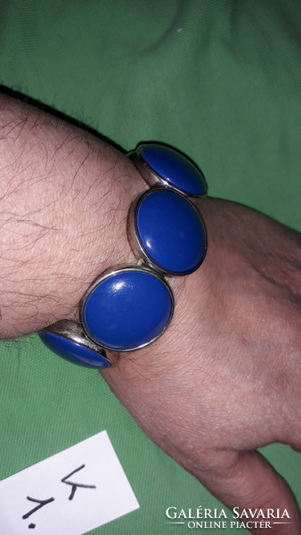Extravagant blue stone metal indian style bracelet according to the pictures k1.