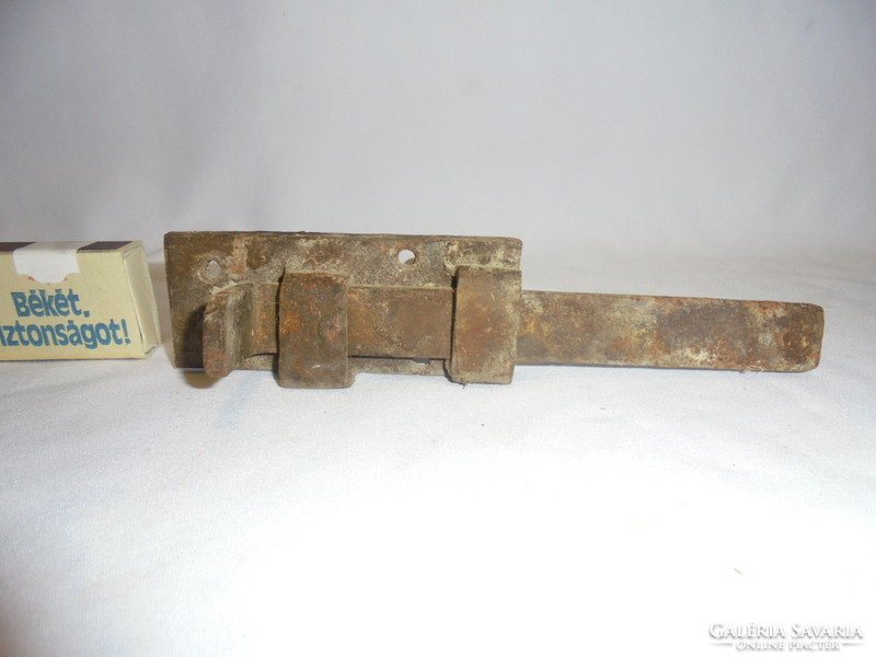 Old wrought iron latch, door lock