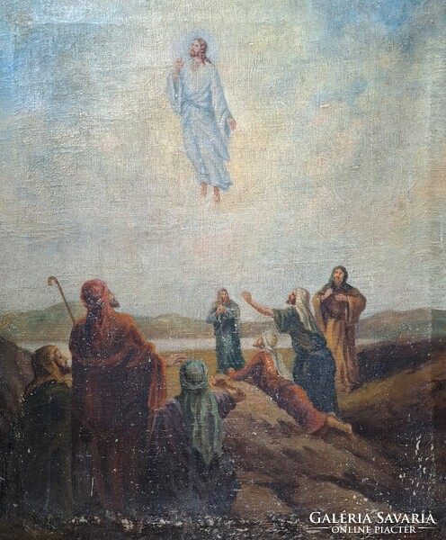 Resurrection of Christ - sacred image, oil painting by Gergely Kutyik