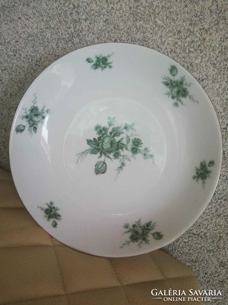 Eschenbach Bavaria zöld virágos tányér