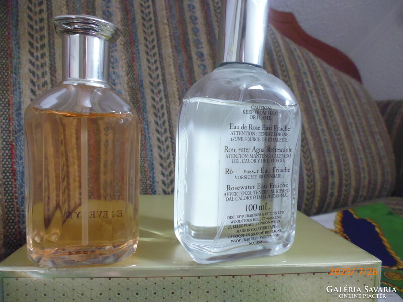 Kuriózum!!! Crabtree &Evelyn  parfüm szett. parfüm + rózsa  víz .