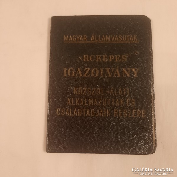 Máv identity card for public service employees and their family members, 1951