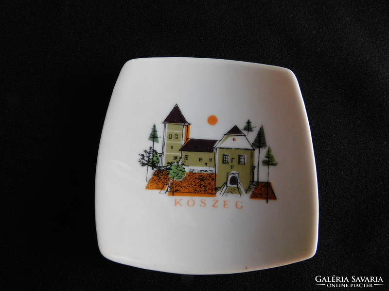 Kőbánya porcelain factory mini bowl with Kőszeg graphics