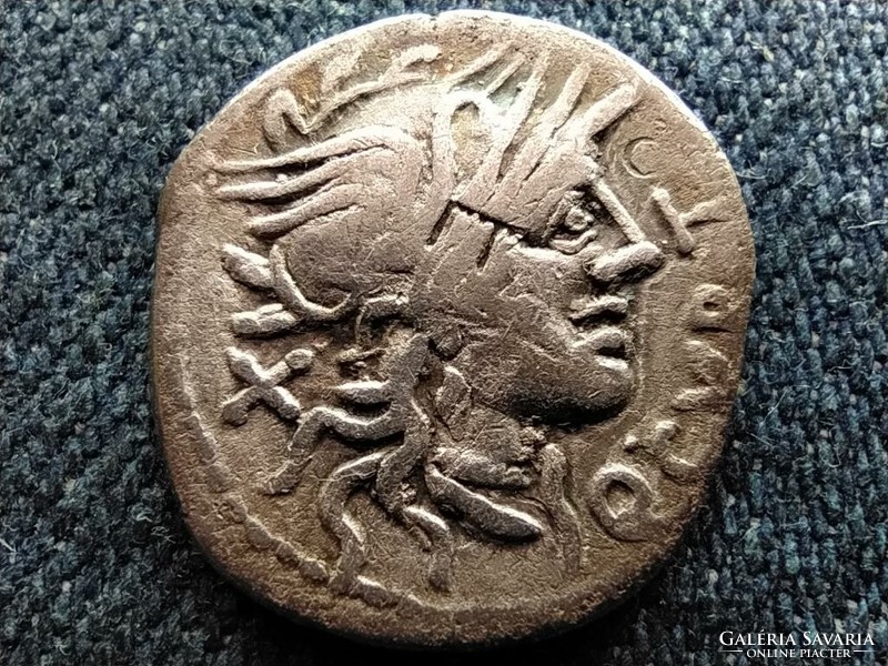 Roman Empire Quintus Curtius Curtia (before 116-115) silver denarius (id64822)