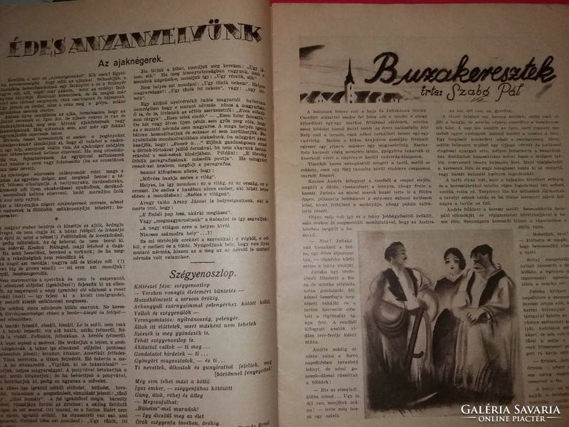 Antik 1931.09.06. 52. évfolyam" PESTI HÍRLAP VASÁRNAPJA "újság magazin képek szerint