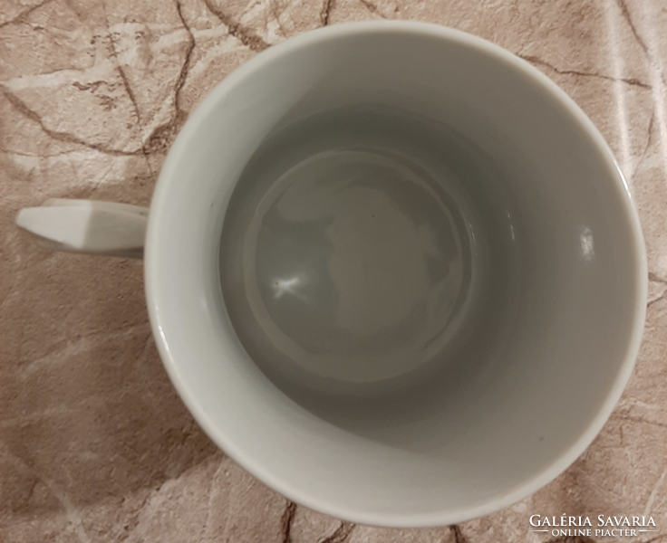Zsolnay skirted mug, glass