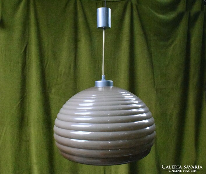 Sphere chandelier, lamp, 70's 80's 40 x 28 cm + hanger