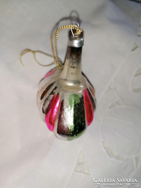 Glass Christmas tree decoration from the sixties