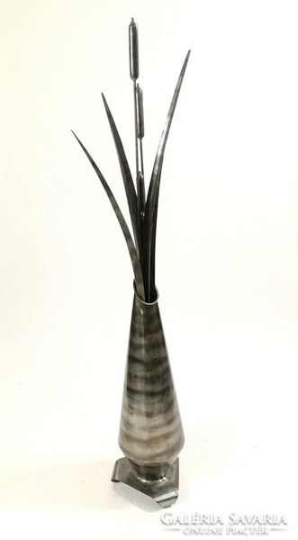 Contemporary design metal floor vase - 50168
