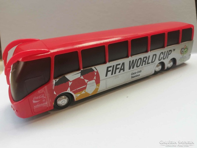 Fifa coca-cola plastic bus model