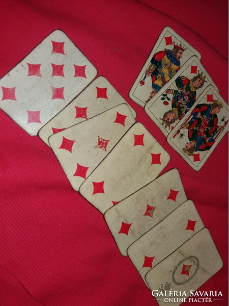 Antik kis méretű DAL NEGRO Treviso olasz póker kártya 1950 - s évek szép állapot RITKA