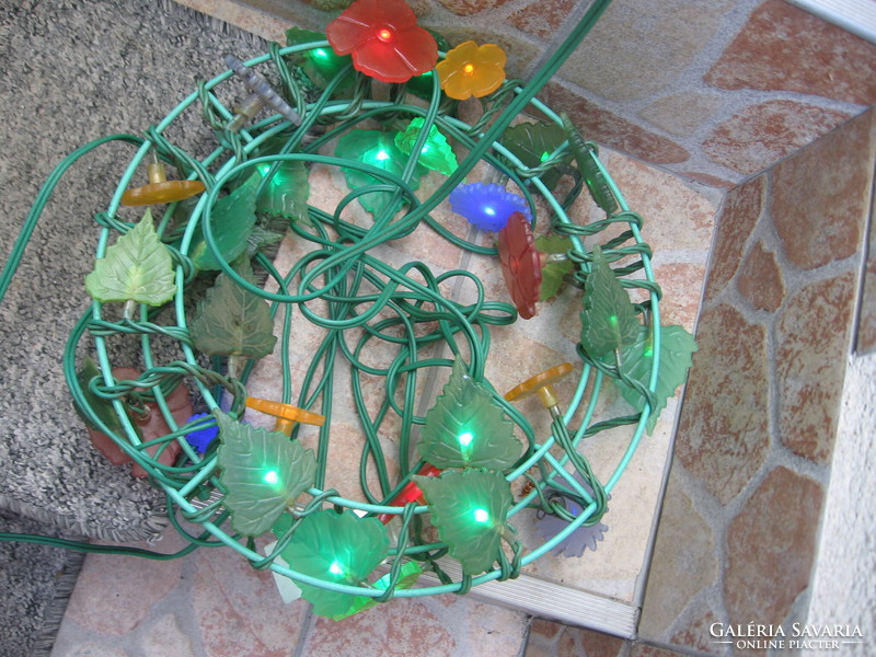 Retro ikea skina flower wreath lamp garland