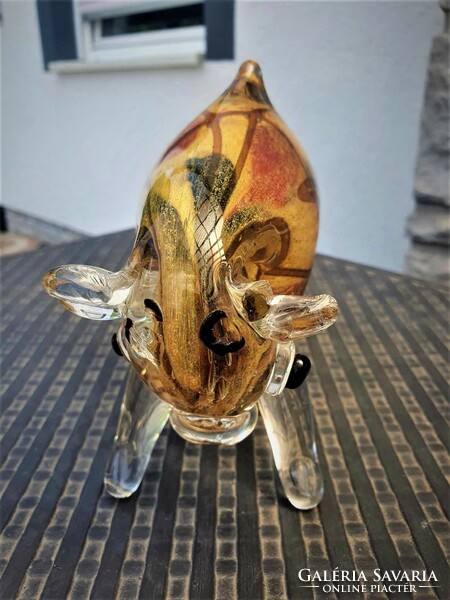 Murano glass bull