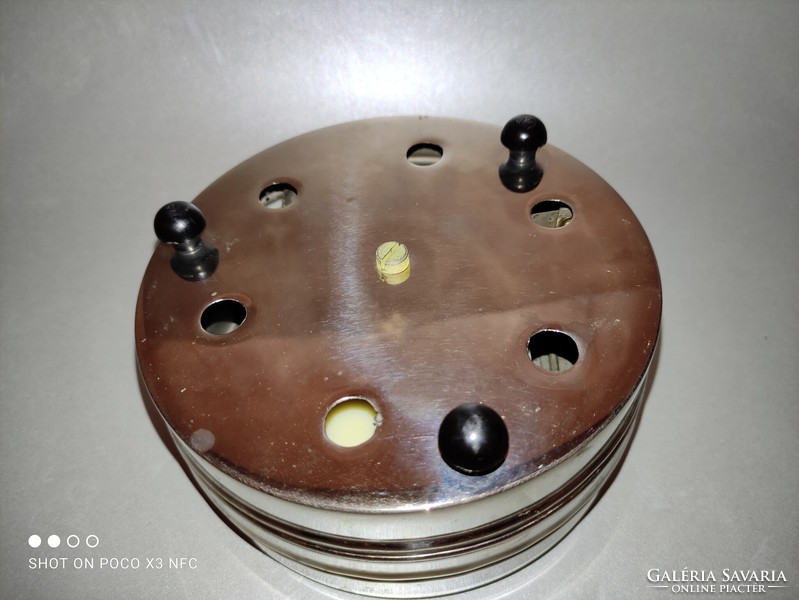 Vintage special rare mechanical caviar holding ball feet