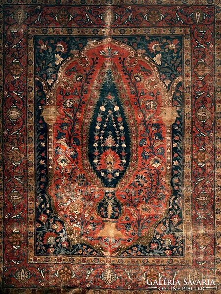 300x400 cm. Antik szőnyeg / India.