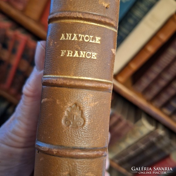 1917 edition of Népszava bookshop - anatole france: partisan angels contemporary ribbed half-leather k