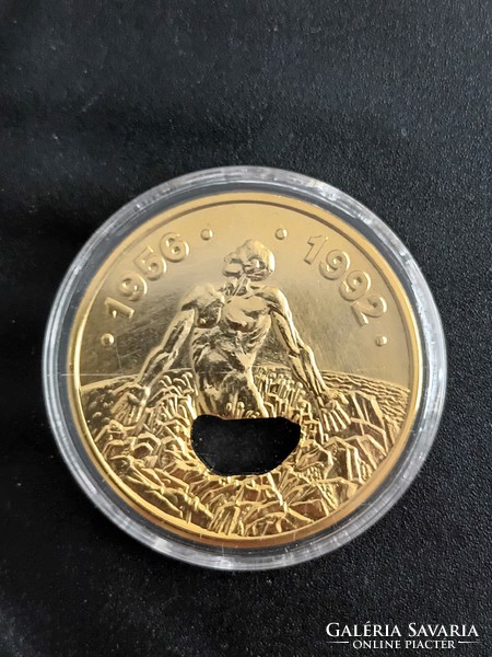 1956-1992/1920-1947 Gold-plated commemorative medal