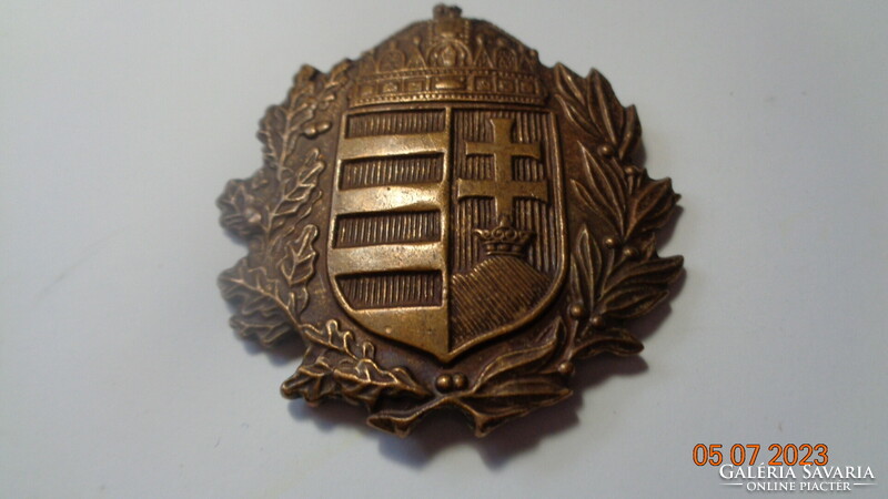 Horthy Hungarian Royal National Guard, large cap badge 50 mm