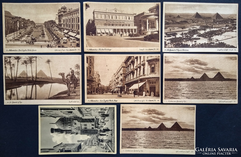 55 Middle Eastern themed postcards (Palestine, Egypt, Turkey)