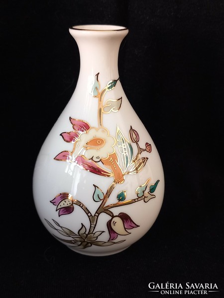 Zsolnay mini vase with lilies in perfect condition