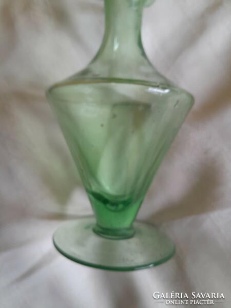 Zöld  üveg árt deco 19 cm