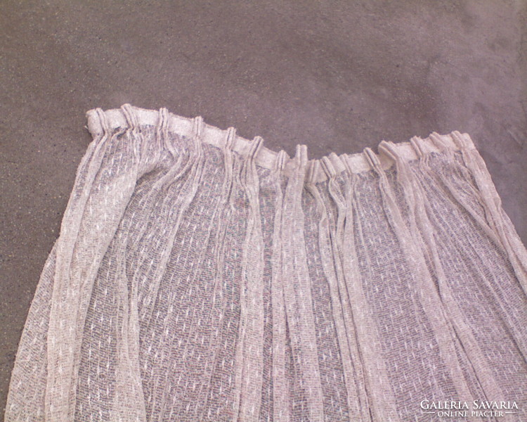 Ekrű színű pamut függöny párban (2/210x310)