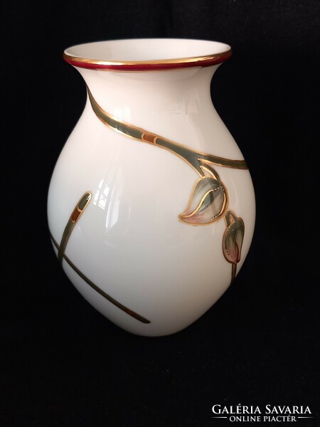 Zsolnay orchid vase, perfect condition, new