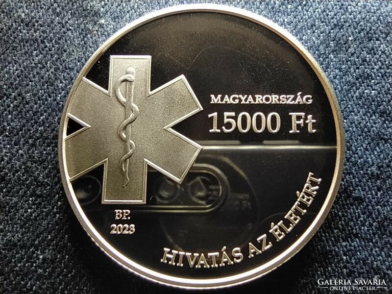 Magyarország Országos Mentőszolgálat 75. évfordulója 15000 Forint .925 ezüst 2023 (id78299)