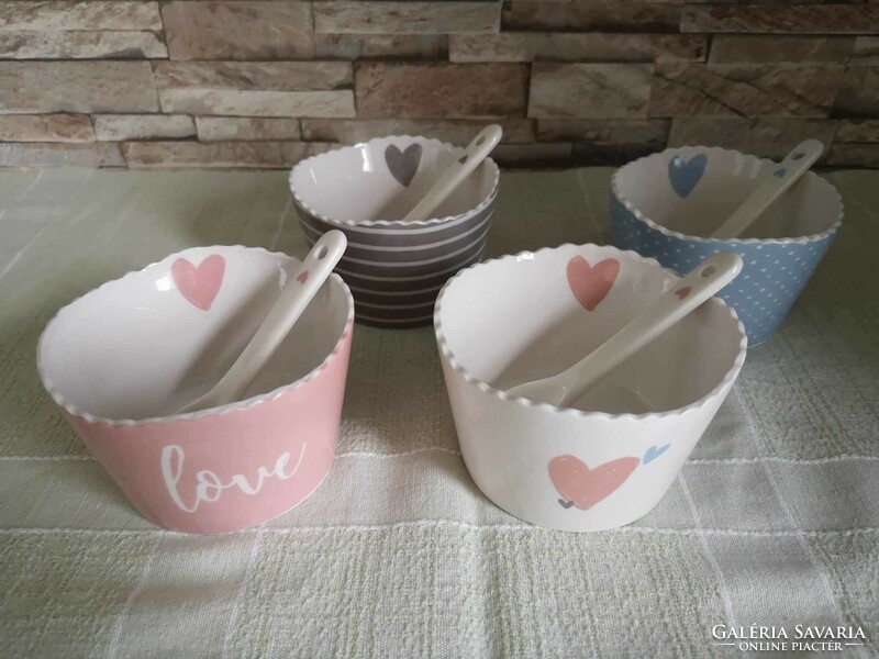 Porcelain ice cream cups / 2
