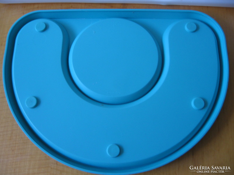 Tupperware baby food turquoise plastic tray