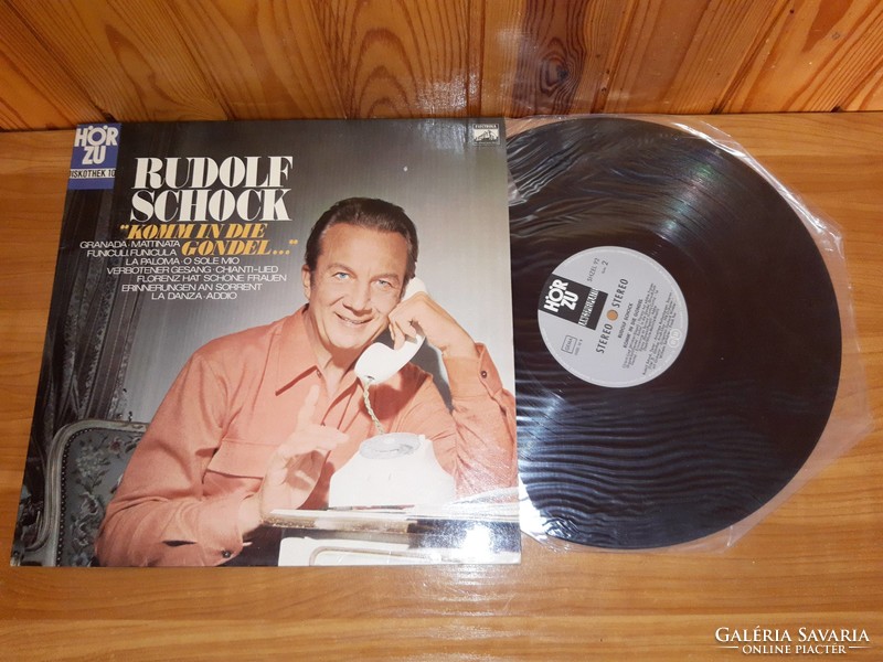 LP Bakelit vinyl hanglemez Rudolf Schock - Komm In Die Gondel...