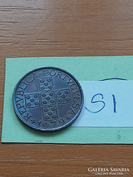 Portugal 50 centavos 1979 bronze si