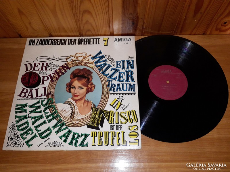 LP Bakelit vinyl hanglemez Im Zauberreich Der Operette 7