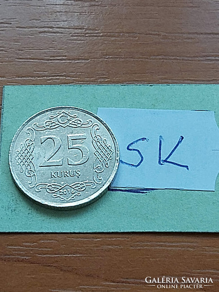 Turkey 25 kurus 2016 copper-nickel sk