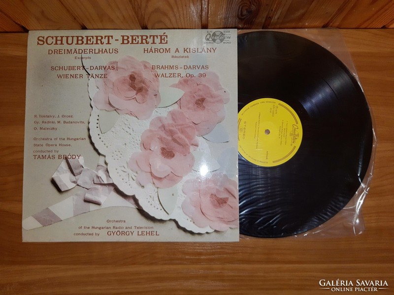 Lp vinyl vinyl record Schubert - Berté three details of the little girl
