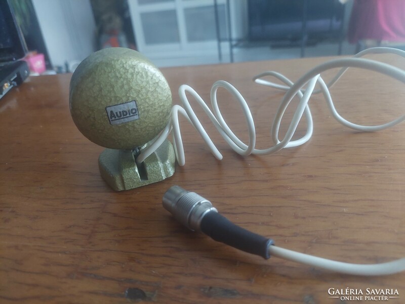 Retro rare old crystal microphone