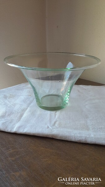 Fantastically beautiful Swedish old glass bowl in perfect condition, retro