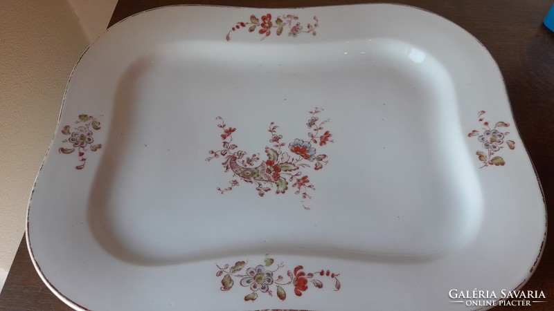 1800-A hard porcelain roasting and cold bowl marked by hand on the bottom.