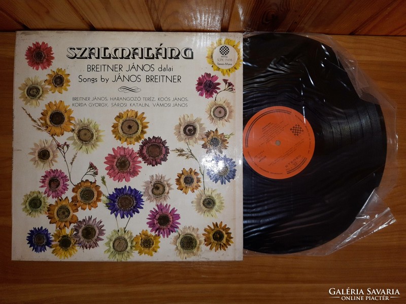 LP Bakelit vinyl hanglemez Válogatás Szalmaláng (Breitner János Dalai)