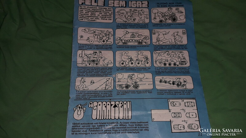 Old 1980.Approximate pub newspaper middle supplement car board game from my own collection according to the pictures