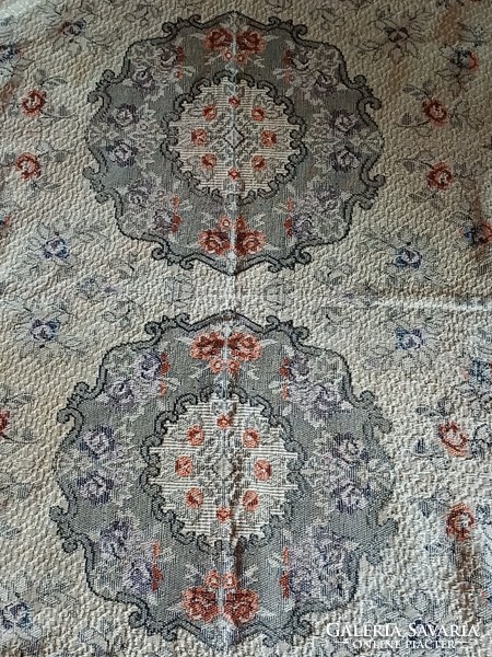 Old woven bedspread, table cloth
