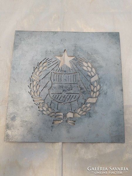 Régi Magyar Népköztársaság címere- alumínium stencil