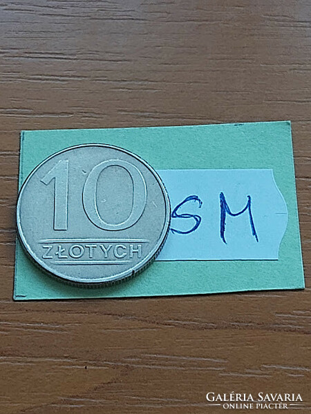 Poland 10 zloty 1987 copper-nickel sm