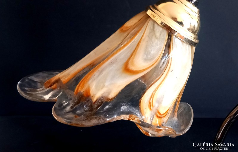 Muranoi búrás réz asztali lámpa ALKUDHATÓ  design