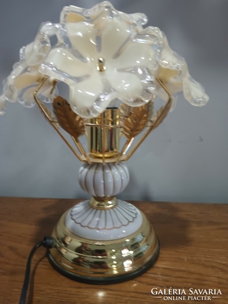 Vintage Murano? Glass flower table lamp is negotiable